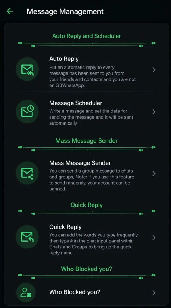 Auto reply