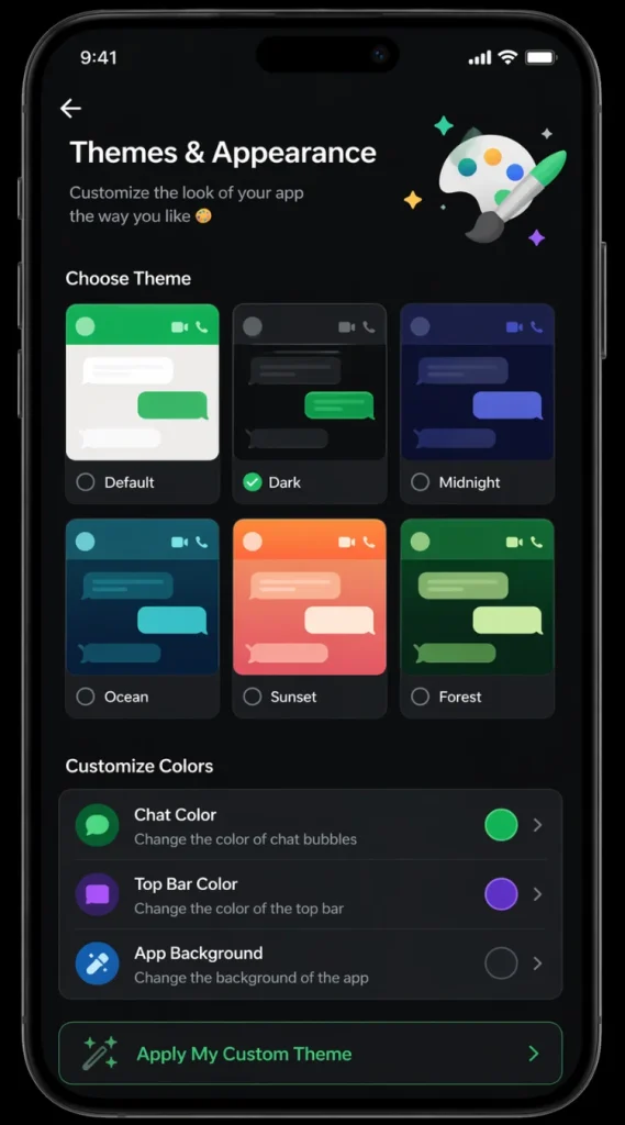 Themes and appearance